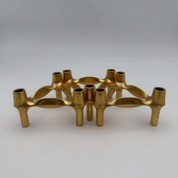 Gold BMF Nagel Quist Modular Candle Holders | 1970s Design