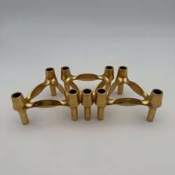 Gold BMF Nagel Quist Modular Candle Holders | 1970s Design