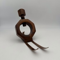Porte-Bouteille Bois Vintage | Écrou sur Skis Années 1970