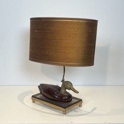 Duck Wood & Brass Lamp | De Stijl Edition 1970s