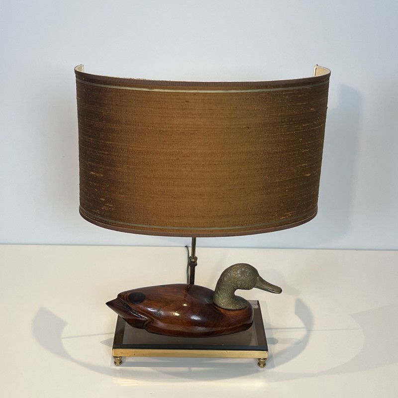 Duck Wood & Brass Lamp | De Stijl Edition 1970s