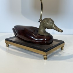 Duck Wood & Brass Lamp | De Stijl Edition 1970s