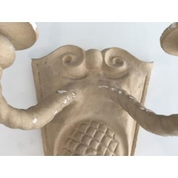 Pair of Plaster Wall Sconces