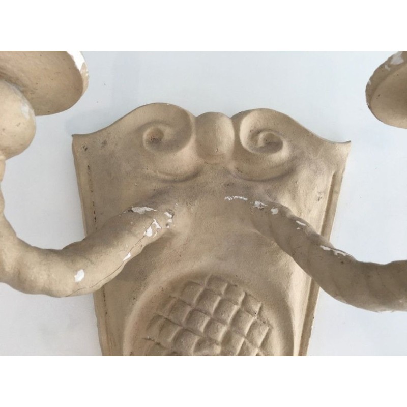 Pair of Plaster Wall Sconces