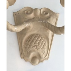 Paire d'Appliques en Plâtre