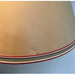 Lampe Tôle Peinte Rouge Chinoiseries | Boîte à Thé XXe Siècle