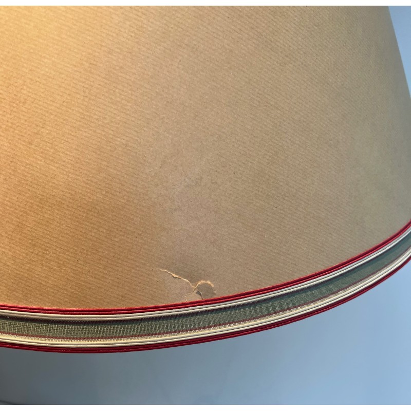 Lampe Tôle Peinte Rouge Chinoiseries | Boîte à Thé XXe Siècle