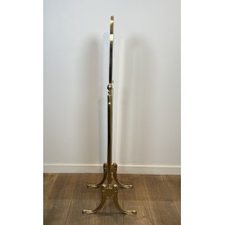 Brass Cheval Mirror Psyché | Vintage Neoclassical Standing Mirror