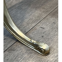 Brass Cheval Mirror Psyché | Vintage Neoclassical Standing Mirror