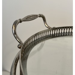 Table Roulante Métal Argenté | Maison Jansen Années 1950-60