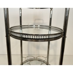 Silver-Plated Bar Cart | Maison Jansen 1950s-1960s Vintage