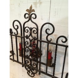 Beautiful Wrought Iron Wall Light. French work. Circa 1940