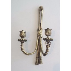 Pair of Louis the 16th style bronze wall sconces