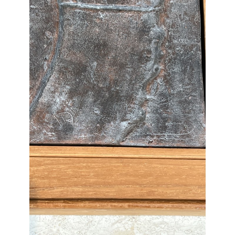 Modernist Cubist Ceramic Plaque | 1970s Vintage Wall Art