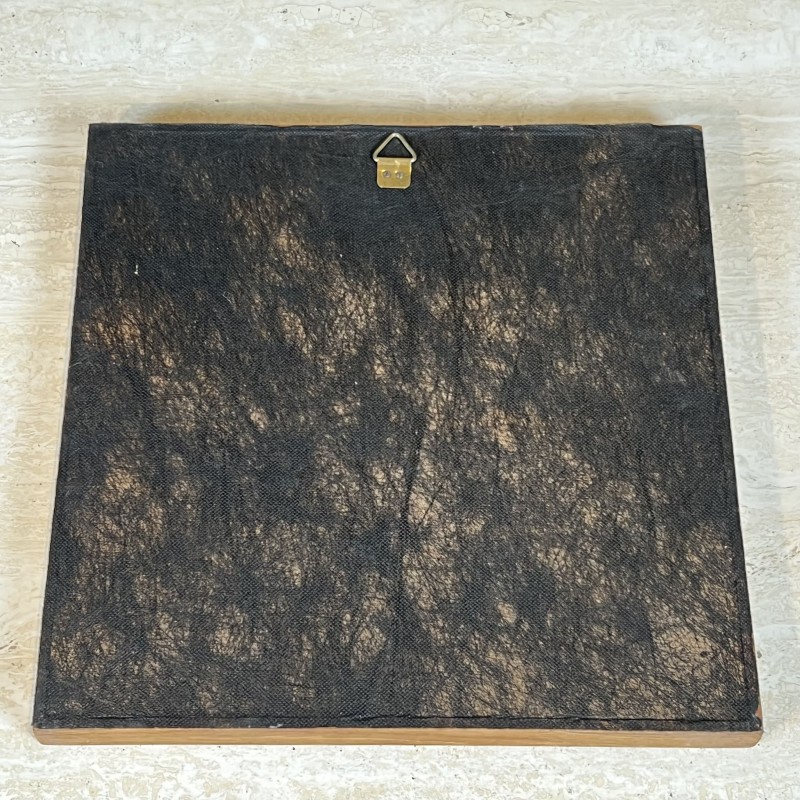 Modernist Cubist Ceramic Plaque | 1970s Vintage Wall Art