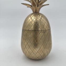 Pair of Brass Pineapple Ice Buckets | Mauro Manetti Style 1970s