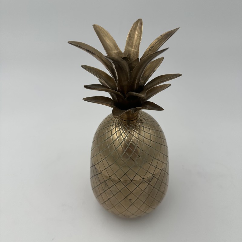 Paire Seaux à Glace Ananas Laiton | Style Mauro Manetti 1970