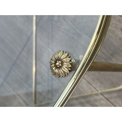 Table Basse Laiton Ovale | Maison Baguès Style Années 1960