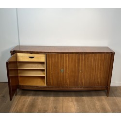 2m Art Deco Enfilade De Coene Frères | 1940s Wood Sideboard
