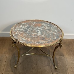Table Basse Bronze Aux Coqs | Maison Charles Paris Vers 1940