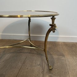 Table Basse Bronze Aux Coqs | Maison Charles Paris Vers 1940