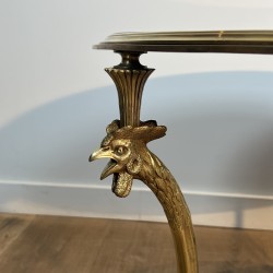 Maison Charles Bronze Rooster Coffee Table | Circa 1940