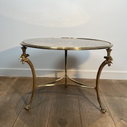 Table Basse Bronze Aux Coqs | Maison Charles Paris Vers 1940