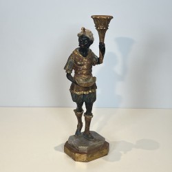 Set of 4 Venetian Blackamoor Torchieres | Mid-20th Century Antiques