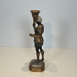 Set of 4 Venetian Blackamoor Torchieres | Mid-20th Century Antiques