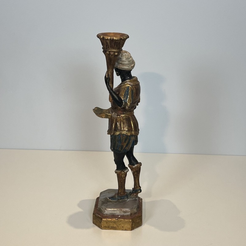 Set of 4 Venetian Blackamoor Torchieres | Mid-20th Century Antiques