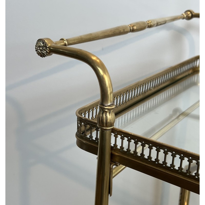 Maison Jansen Brass Drinks Trolley | Neoclassical Circa 1940