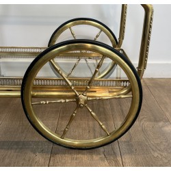 Maison Jansen Brass Drinks Trolley | Neoclassical Circa 1940