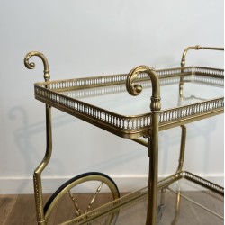 Maison Jansen Brass Drinks Trolley | Neoclassical Circa 1940