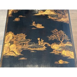 Table Basse Laiton & Laque de Chine | Maison Jansen Années 1940