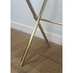 Brass & Glass Gradin Desk | Maison Jansen Style 1960s