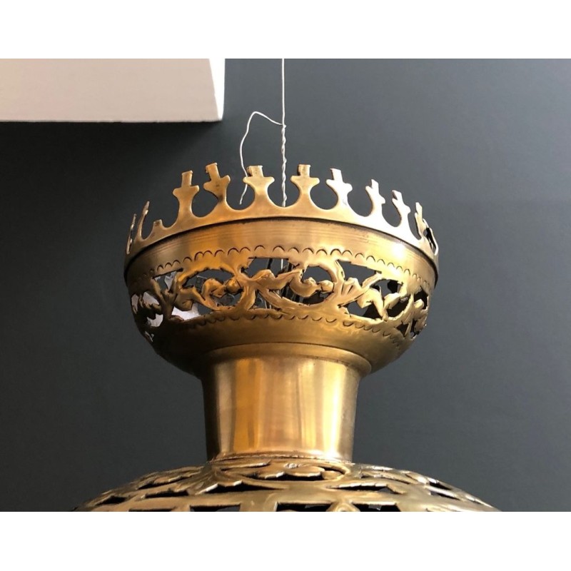 Exceptionnelle Lanterne Orientale en Laiton