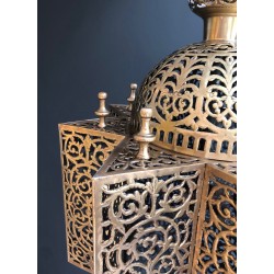 Exceptionnelle Lanterne Orientale en Laiton