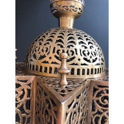 Exceptionnelle Lanterne Orientale en Laiton