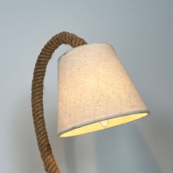 Rope Table Lamp In the Style of Adrien Audoux & Frida Minet (Adoux-Minet)