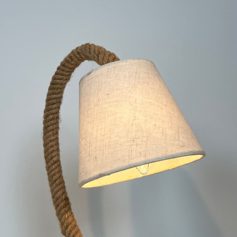 Rope Table Lamp In the Style of Adrien Audoux & Frida Minet (Adoux-Minet)
