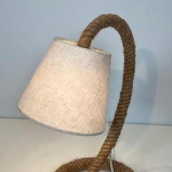 Rope Table Lamp In the Style of Adrien Audoux & Frida Minet (Adoux-Minet)