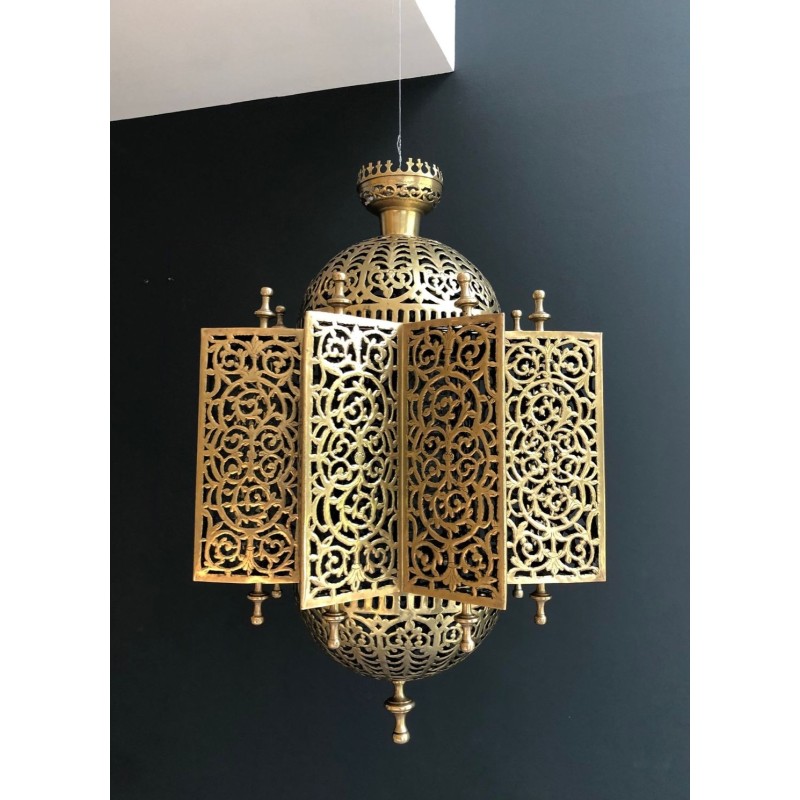 Exceptionnelle Lanterne Orientale en Laiton
