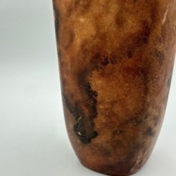 Vase Céramique Cuir Peint De Coccio, Italie, 1950