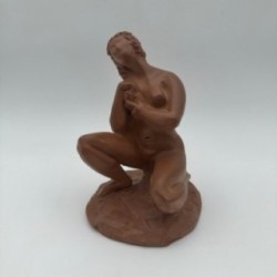 Female Nude Terracotta Sculpture, N. Hottot, 20th Century