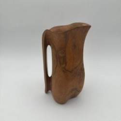 Pichet Sculptural Bois Goût Noll, France, 1950