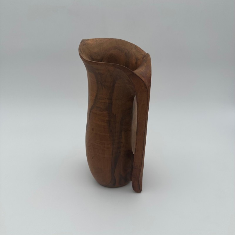 Sculptural Wood Pitcher, Style Noll, France, 1950s