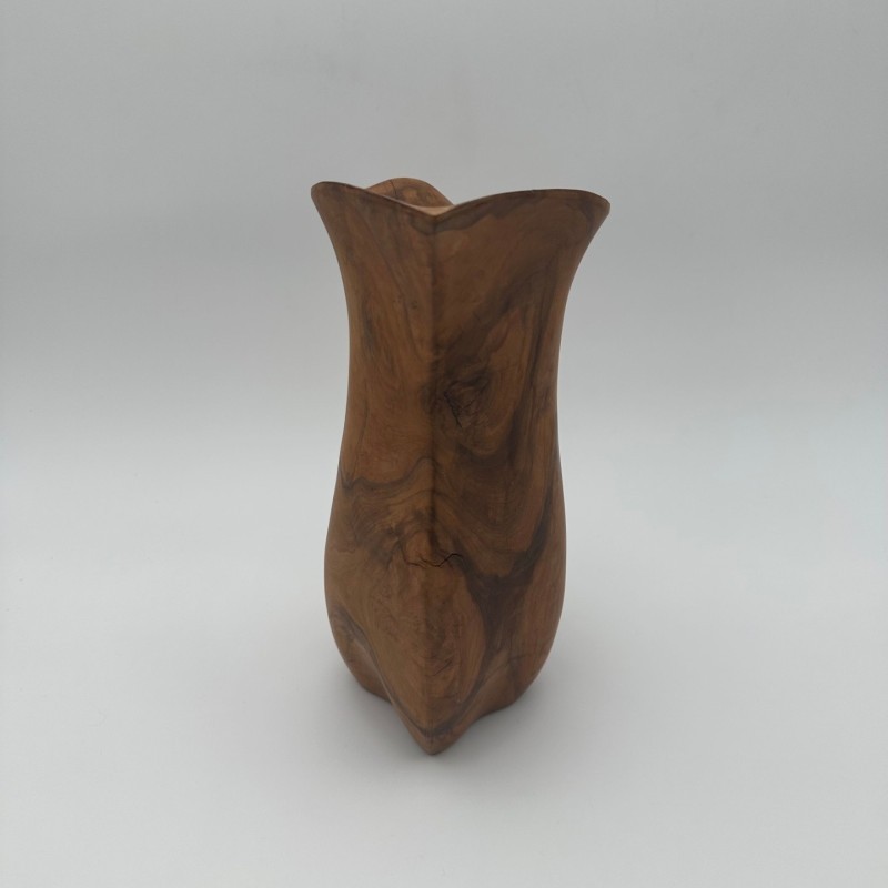 Pichet Sculptural Bois Goût Noll, France, 1950