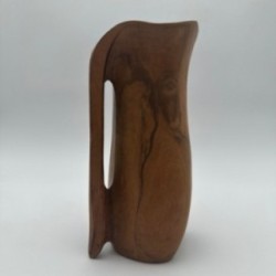 Pichet Sculptural Bois Goût Noll, France, 1950