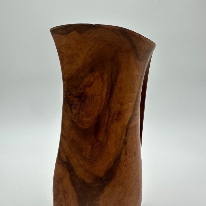 Pichet Sculptural Bois Goût Noll, France, 1950
