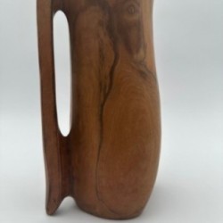 Pichet Sculptural Bois Goût Noll, France, 1950